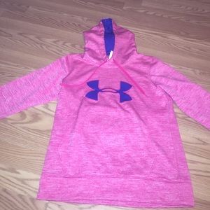 Pink and Purple Under Armour Hoodie